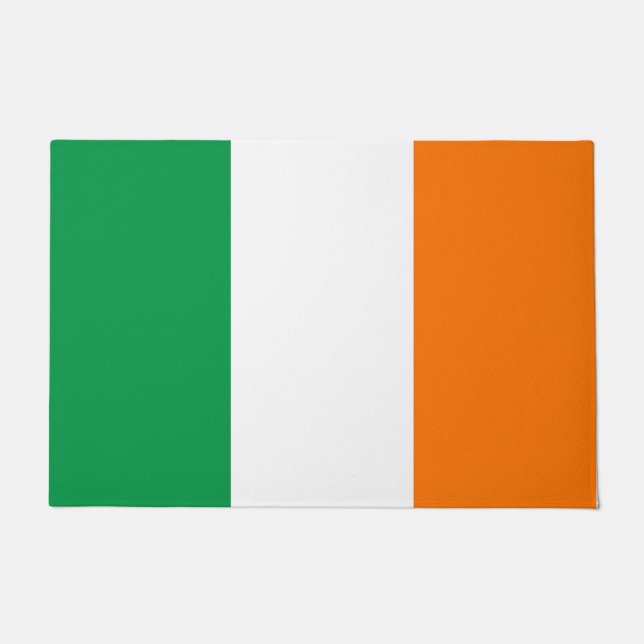 Porta de tapete com bandeira da Irlanda (Frente)