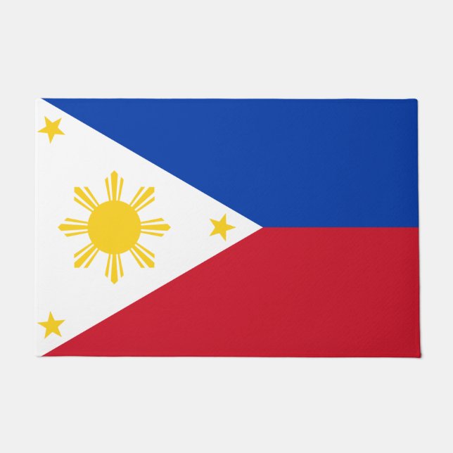 Porta de tapete com bandeira das Filipinas (Frente)