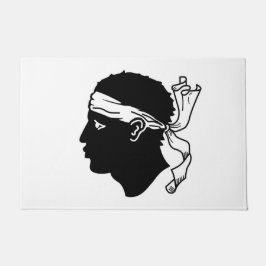 Porta de tapete com pavilhão da Córsega