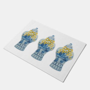 Porta do tapete azul de Ginger Jar