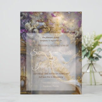 Porta Elegante Dourada, Texto Dourado