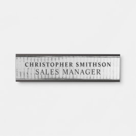 Porta Escritório Alterável de Placa Profissional de Made