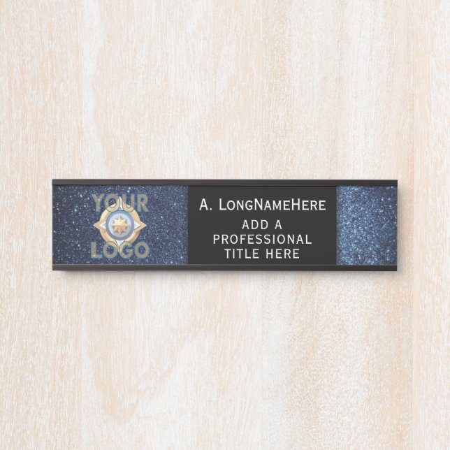 Porta Escritório da placa de segurança de TI Black Tech  (Frente)