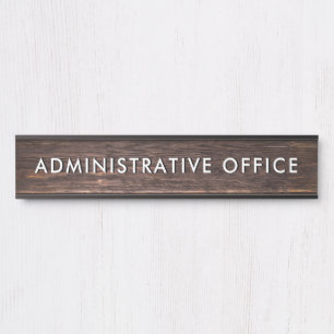 Porta Gabinete de Administração da Placa Profissional de
