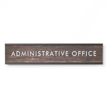 Gabinete de Administração da Placa Profissional de