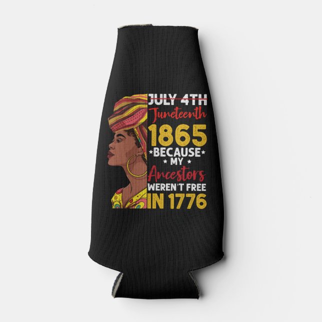 Porta-garrafa 1776 Porque o meu Ancestor não estava livre (Frente)