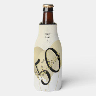 Porta-garrafa 50 e Fabulosa Festa de aniversário Preta/50º Diver