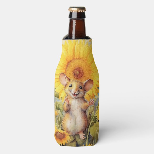 Porta-garrafa 6 de 17 Sunflower Garden Miceville (Frente da Garrafa)