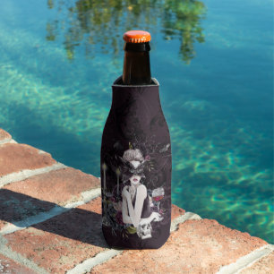 Porta-garrafa A Vampiress   Moody Gótica Vampiro Glam Pálida Pel