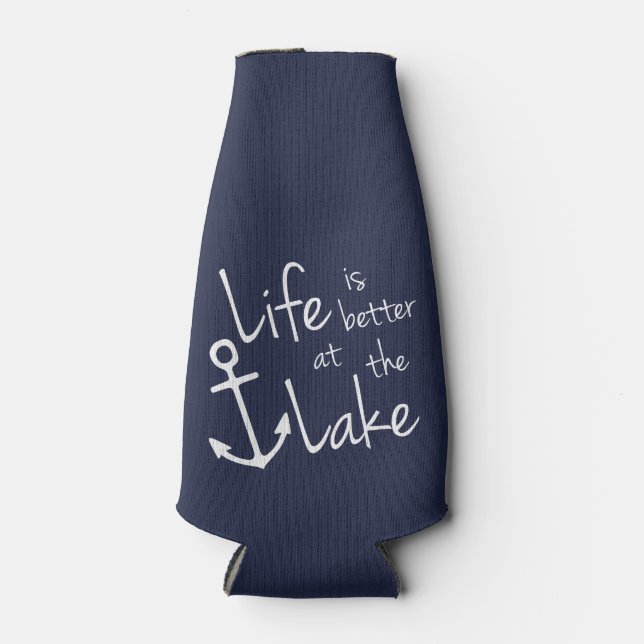 PORTA-GARRAFA A VIDA É MELHOR NO LAGO (Frente)