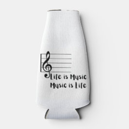 Porta-garrafa A vida é música, a música é a vida