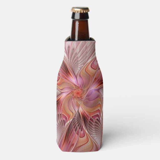 Porta-garrafa Abstrato Butterfly Fantasy Fractal Arte Colorida (Frente da Garrafa)