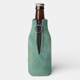 Porta-garrafa abstrato de mármore verde
