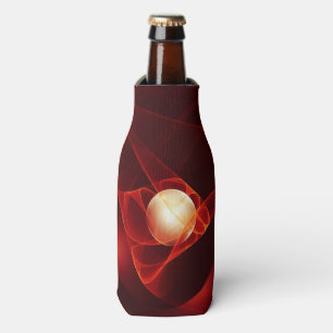 Porta-garrafa Abstrato Modern Red Cream Fantasy Arte Fractal