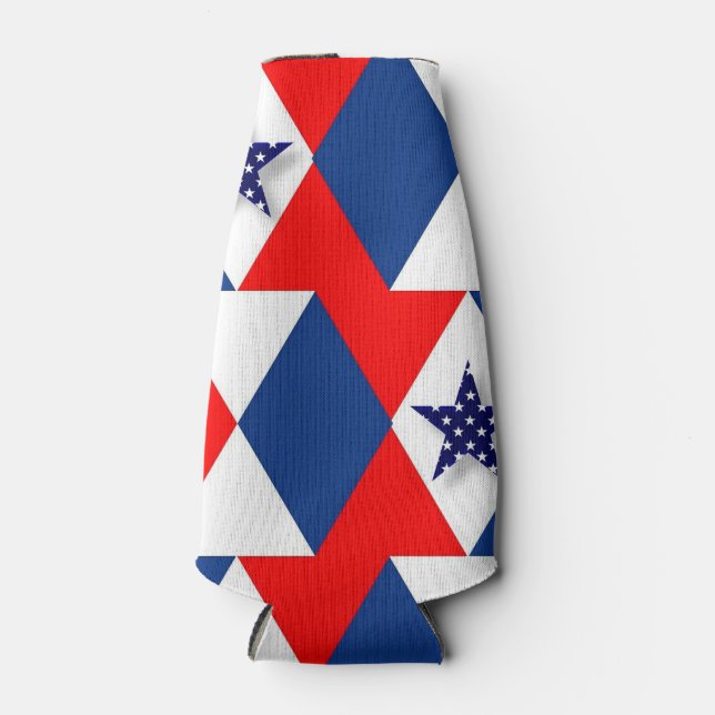 Porta-garrafa Abstrato Patriótico (Frente)