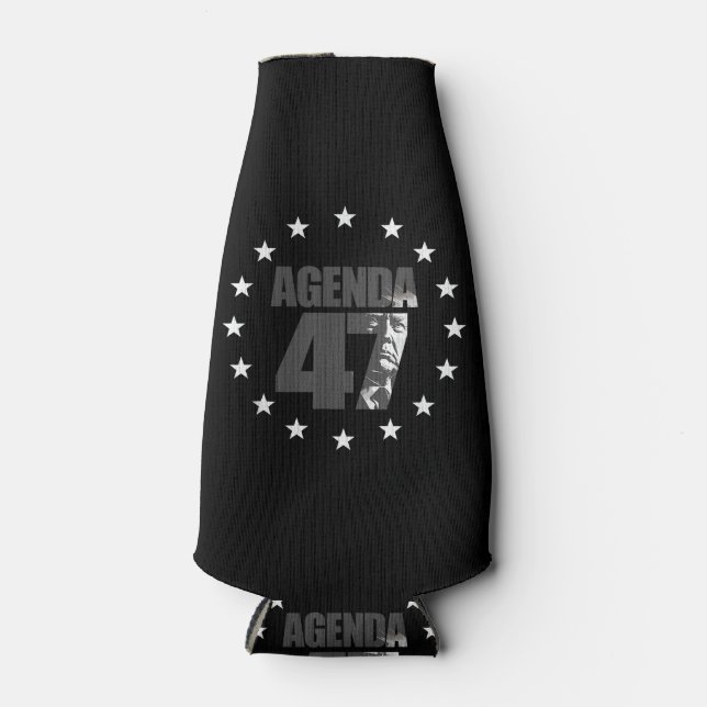 Porta-garrafa Agenda 47 Campanha Patriótica de Reeleição de Trum (Frente)