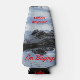 Porta-garrafa Alligator Lunch Invation Bottle Cooler