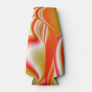 Porta-garrafa Amor e Abstrato 3D Rainbowart Dourado