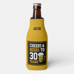 Porta-garrafa aniversário de 30 anos para saudações e cervejas a