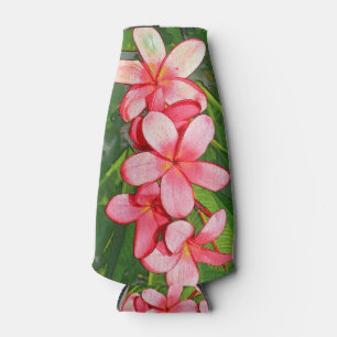 Porta-garrafa Arte de Frangipani Tropical Rosa
