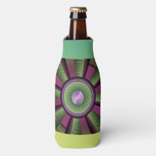Porta-garrafa Arte Fractal Decorativa Moderna Arredondada E Colo