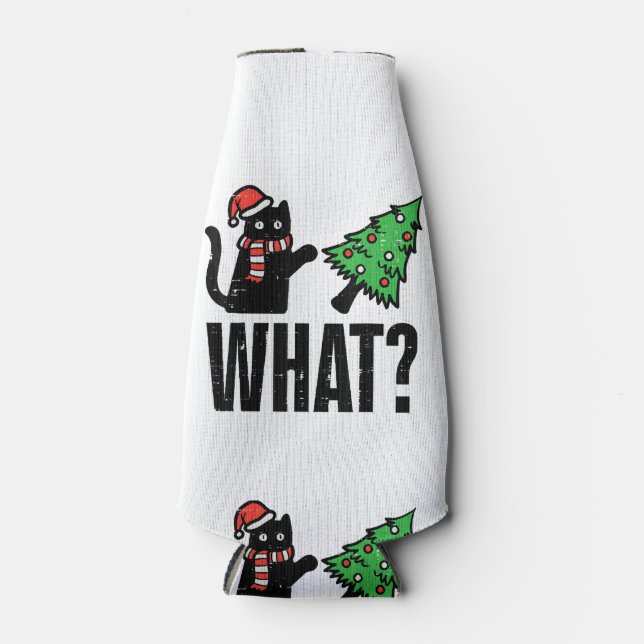 Porta-garrafa Árvore Natal Dançando Xmas Engraçado (Frente)