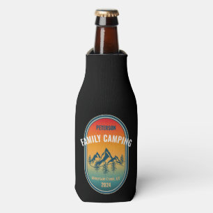 Porta-garrafa Aventura de Camping Familiar Personalizada Pôr do