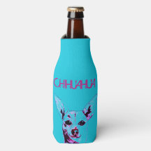 Azul Chihuahua Themed Bottle Cooler