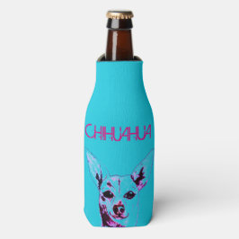 Porta-garrafa Azul Chihuahua Themed Bottle Cooler