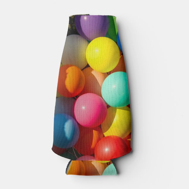 Porta-garrafa Balões de Brinquedos coloridos (Frente)