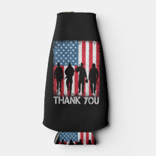 Porta-garrafa Bandeira Americana Patriótica Obrigado Por