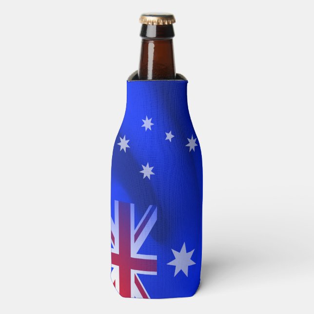 Porta-garrafa bandeira australiana (Frente da Garrafa)
