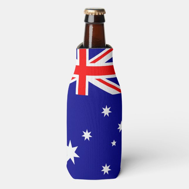 Porta-garrafa Bandeira da Austrália (Frente da Garrafa)