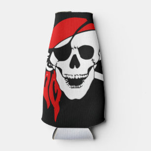 Porta-garrafa Bandeira do crânio do pirata