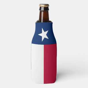 Porta-garrafa Bandeira do estado de Texas - cor autêntica de