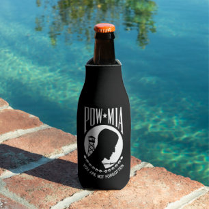 Porta-garrafa Bandeira POW MIA: Soldados desaparecidos da Guerra