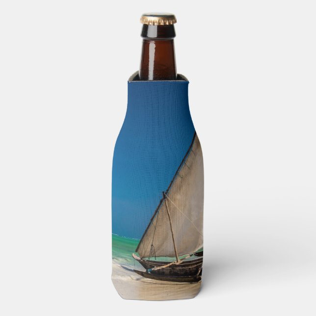 Porta-garrafa Barcos de pesca tradicionais na praia (Frente da Garrafa)