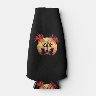 Porta-garrafa Beach Chairs Parasol Summer Sunset 80s Palm Tree