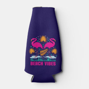 Porta-garrafa Beach Vibes Pink Flamingos-19501