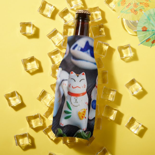 Porta-garrafa Beckoning - figurinos de gatos (Verão in situ)