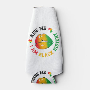 Porta-garrafa Beije-Me Sou História Negra Mês Afro-Americano