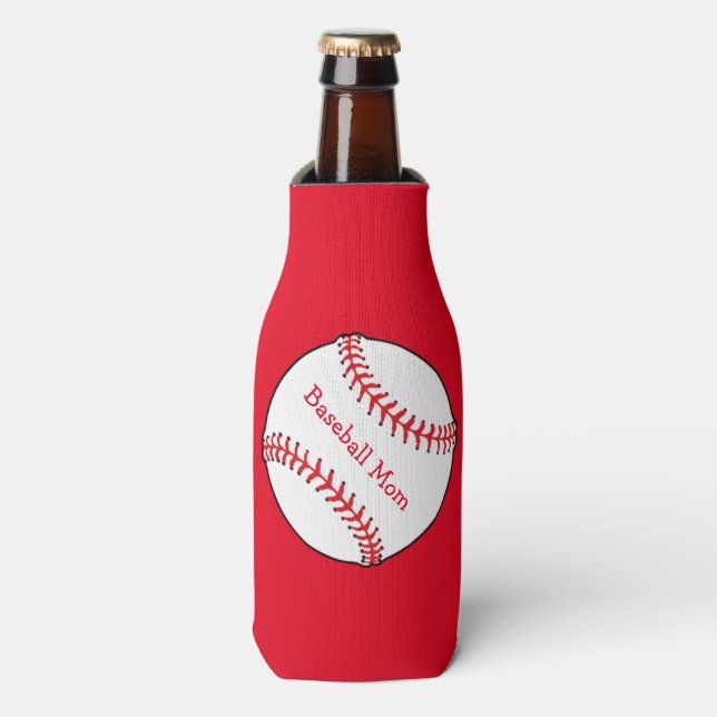 Porta-garrafa Beisebol Mamãe Bottle Cooler (Frente da Garrafa)