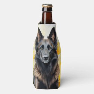 Porta-garrafa Belgian Tervuren Dog Lover and Poppies