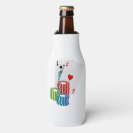 Porta-garrafa Blackjack com Chips Poker