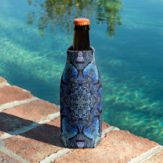Porta-garrafa Blue Lotus Mandala - Frasco Coozie