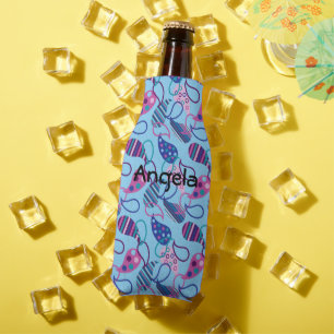 Porta-garrafa Blue Paisley