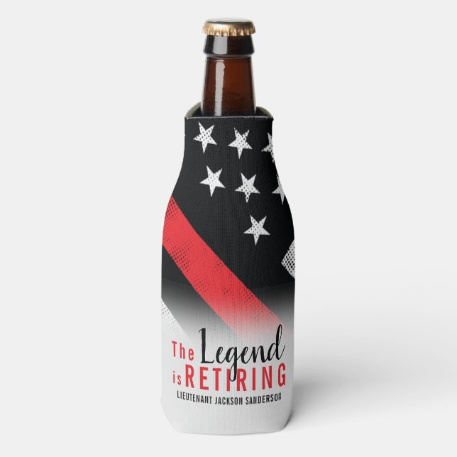 Porta-garrafa Bombeiro Bombeiro Serviço de Bombeiros (Frente da Garrafa)