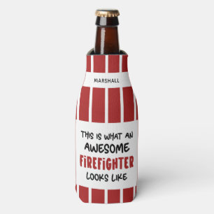 Porta-garrafa Bombeiro Fantástico Personalizado Engraçado Bombei