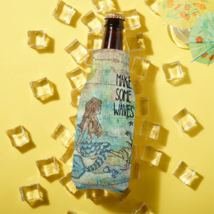 Porta-garrafa Bonita Sereia Faz Uma Garrafa De Ondas Mais Fria