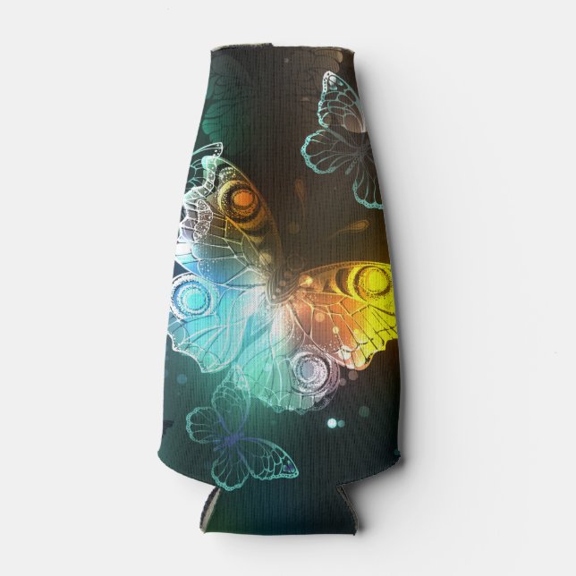 Porta-garrafa Borboletas luminosas e borboletas noturnas (Frente)